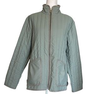 NWT Peter Millar Women’s Pippin Quilted Travel Jacket Size Medium Sage Color